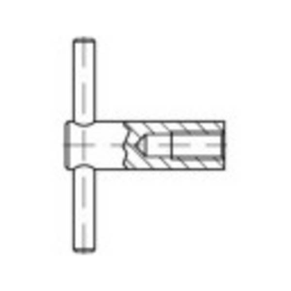 TOOLCRAFT  137859 křídlová matice M10   DIN 6305   ocel leštěný 1 ks