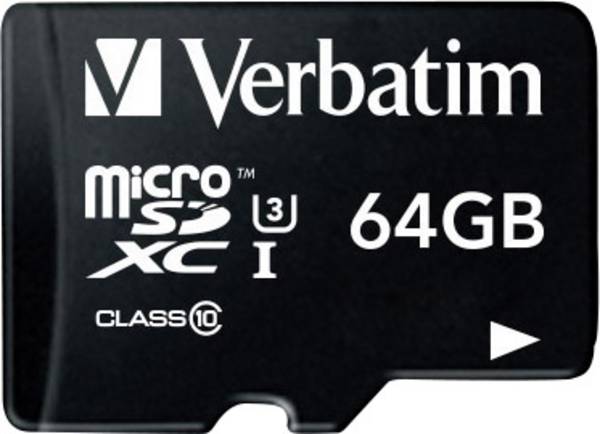 Verbatim PRO paměťová karta microSDXC  64 GB Class 10, UHS-I, UHS-Class 3 vč. SD adaptéru