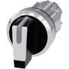 Otočný spínač Siemens SIRIUS ACT 3SU1052-2BM60-0AA0, 2 x 45 °, černá, bílá, 1 ks