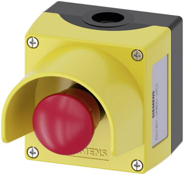 Siemens  3SU18010NB002AC2  3SU1801-0NB00-2AC2  kulové tlačítko  v pouzdře, s ochranným límcem    žlutá    otočení  1 ks