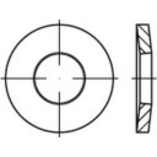 konická pružná podložka 12 mm 29 mm   nerezová ocel A4 100 ks TOOLCRAFT  1067147