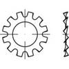 Podložky ozubené TOOLCRAFT 138362 DIN 6797 vonkajší Ø:20.5 mm Vnút.Ø:13 mm 100 ks