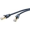 Sieťový prepojovací kábel RJ45 clicktronic 79958, CAT 6A, S/FTP, 1.50 m, tmavomodrá