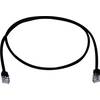 Sieťový prepojovací kábel RJ45 Telegärtner L00000A0310, CAT 5e, F/UTP, 25.00 cm, čierna