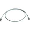 Sieťový prepojovací kábel RJ45 Telegärtner L00000A0230, CAT 6A, S/FTP, 25.00 cm, sivá
