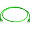 Sieťový prepojovací kábel RJ45 Telegärtner L00000A0231, CAT 6A, S/FTP, 0.25 m, zelená
