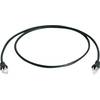 Sieťový prepojovací kábel RJ45 Telegärtner L00000A0235, CAT 6A, S/FTP, 25.00 cm, čierna