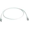 Sieťový prepojovací kábel RJ45 Telegärtner L00000A0236, CAT 6A, S/FTP, 0.25 m, biela