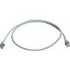 Sieťový prepojovací kábel RJ45 Telegärtner L00001A0090, CAT 6A, S/FTP, 1.50 m, sivá