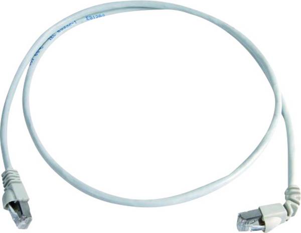 Telegärtner 100008023 RJ45 síťové kabely, propojovací kabely CAT 6A S/FTP 1.00 m bílá samozhášecí, bez halogenů 1 ks