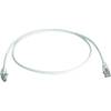 Sieťový prepojovací kábel RJ45 Telegärtner L00000A0131, CAT 6A, S/FTP, 1.00 m, biela