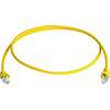 Sieťový prepojovací kábel RJ45 Telegärtner MP8FS6GE20, CAT 6A, S/FTP, 20.00 m, žltá