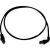 Sieťový prepojovací kábel RJ45 Telegärtner L00001A0163, CAT 6A, S/FTP, 2.00 m, čierna