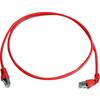 Sieťový prepojovací kábel RJ45 Telegärtner L00001A0157, CAT 6A, S/FTP, 2.00 m, červená