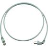 Sieťový prepojovací kábel RJ45 Telegärtner L00003A0157, CAT 6A, S/FTP, 5.00 m, sivá