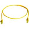 Sieťový prepojovací kábel RJ45 Telegärtner L00000E0066, CAT 5e, U/UTP, 0.50 m, žltá
