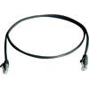 Sieťový prepojovací kábel RJ45 Telegärtner L00005E0000, CAT 5e, U/UTP, 10 m, čierna