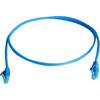 Sieťový prepojovací kábel RJ45 Telegärtner L00000A0292, CAT 6, U/UTP, 0.50 m, modrá