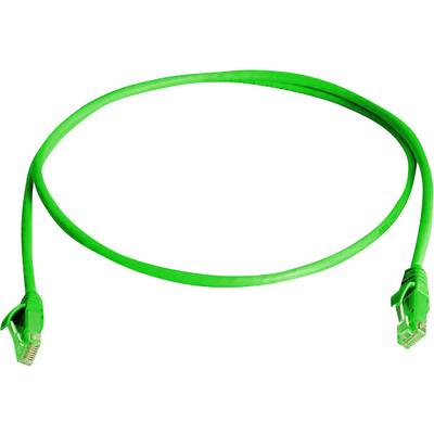 Telegärtner L00000A0289 RJ45 síťové kabely, propojovací kabely CAT 6 U/UTP 1.00 m zelená samozhášecí, bez halogenů 1 ks