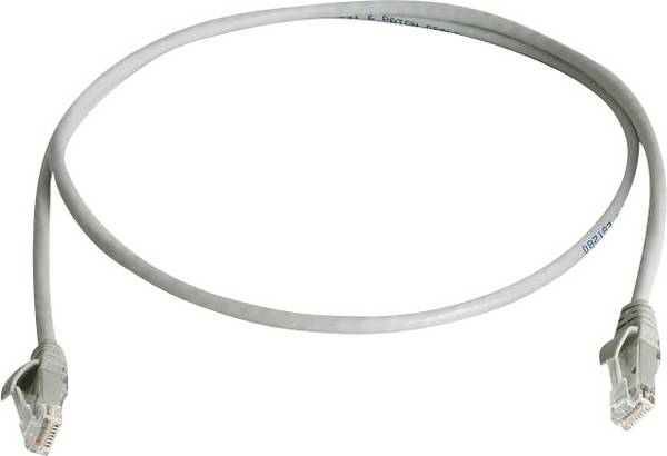 Telegärtner 100009270 RJ45 síťové kabely, propojovací kabely CAT 6 U/UTP 25.00 m šedá samozhášecí, bez halogenů 1 ks
