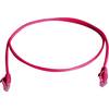 Sieťový prepojovací kábel RJ45 Telegärtner L00003A0206, CAT 6, U/UTP, 5.00 m, červená