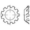 Podložky ozubené TOOLCRAFT 138396 DIN 6797 vonkajší Ø:15 mm Vnút.Ø:8.4 mm 100 ks