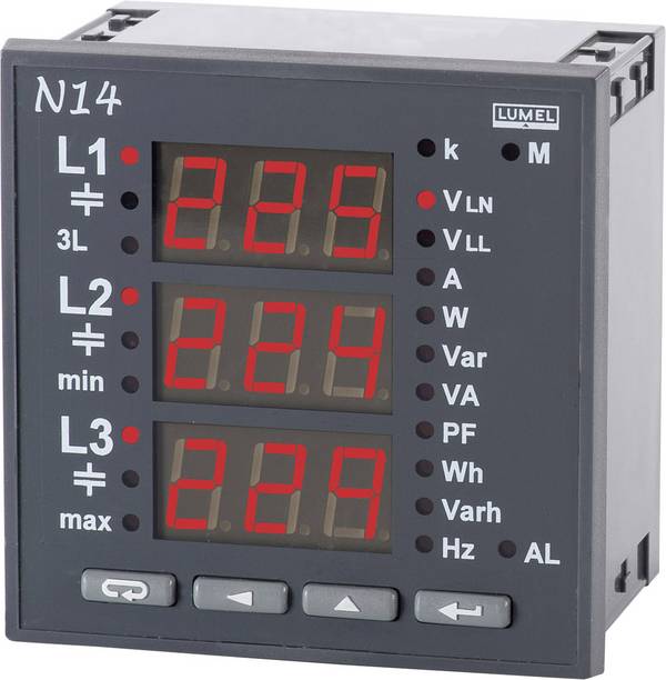 Programovatelný 3fázový multimetr Lumel N14 22008  N/A