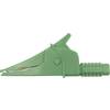Bezpečnostní krokosvorka Cliff Croc Clip FCR79900G, konektor 4 mm, CAT III 1000 V, zelená