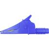 Bezpečnostní krokosvorka Cliff Croc Clip FCR79900L, konektor 4 mm, CAT III 1000 V, modrá