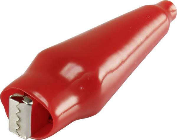 Conrad Components 93038c54 krokosvorka bílá  Délka: 65 mm 1 ks