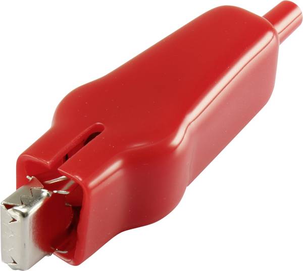 TRU COMPONENTS 93038c56 krokosvorka černá  Délka: 75 mm 1 ks