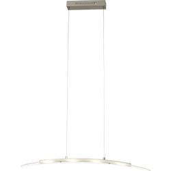 LED závěsný lustr Brilliant Panaro G93548/13, 18 W, teplá bílá, chrom (satinovaný), bílá