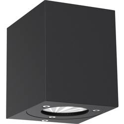 LED vonkajšie nástenné osvetlenie 10 W teplá biela Nordlux Canto Kubi 77521003 čierna