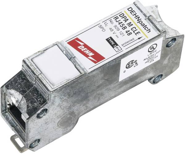 DEHN 929121 DPA M CLE RJ45B 48 svodič pro přepěťovou ochranu  Přepětová ochrana pro: rozvodná skříň, síť (RJ45) 10 kA  1 ks
