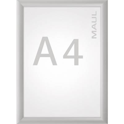 Prázdný list formátu A4 v stříbrném rámu s nápisem 'MAUL' na pravé straně.