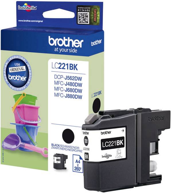 Brother Ink LC-221BK originál  černá LC-221 BK