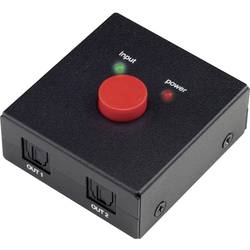 Toslink přepínač SpeaKa Professional SP-5587128, 2 porty, černá