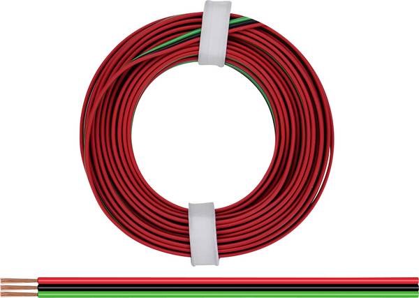 Donau Elektronik 318-014 lanko/ licna  3 x 0.14 mm² + 3 x 0.14 mm² červená, zelená, černá 5 m