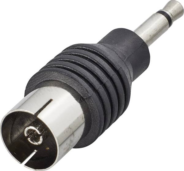 Renkforce RF-4197105 Jack adaptér na koaxiální kabel  Připojení kabelu: Konektor jack 3,5 mm, IEC zásuvka  na koaxiální kabel  1 ks