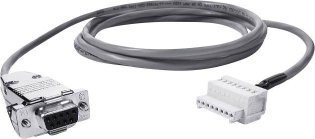 Sériový kabel s konektorem DB9 na jedné straně a 6-pinovým konektorem na straně druhé.