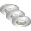 Vstavané svietidlo do kúpeľne - LED Briloner 7212-038, 12 W, chróm
