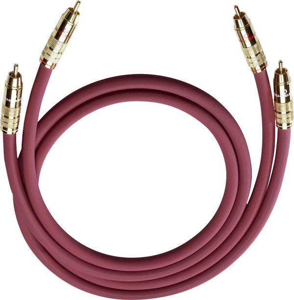 cinch audio kabel [2x cinch zástrčka - 2x cinch zástrčka] 0.70 m antracitová pozlacené kontakty Oehlbach NF 214 Master