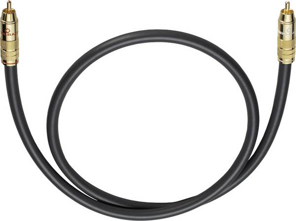 cinch audio kabel [1x cinch zástrčka - 1x cinch zástrčka] 7.00 m antracitová pozlacené kontakty Oehlbach NF 214 SUB
