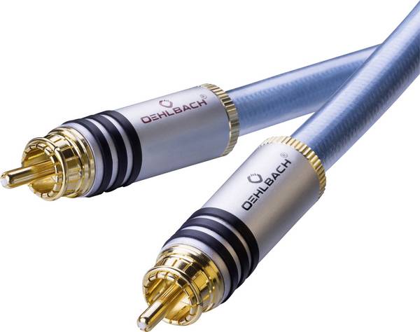 cinch audio kabel [2x cinch zástrčka - 2x cinch zástrčka] 1.75 m modrá pozlacené kontakty Oehlbach XXL® Series 2