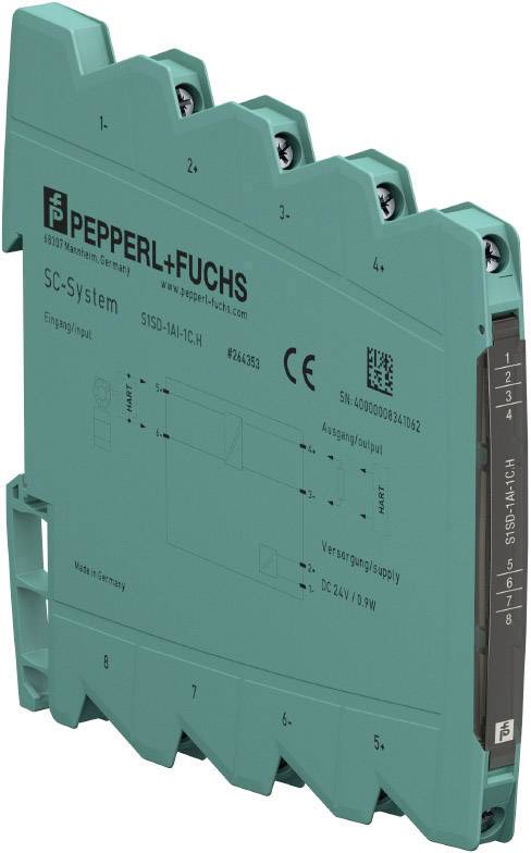 Úzká, zelená elektronická komponenta systému SC od společnosti Pepperl+Fuchs, model S150-1AI-1CH, určená pro napájení a zpracování signálů.