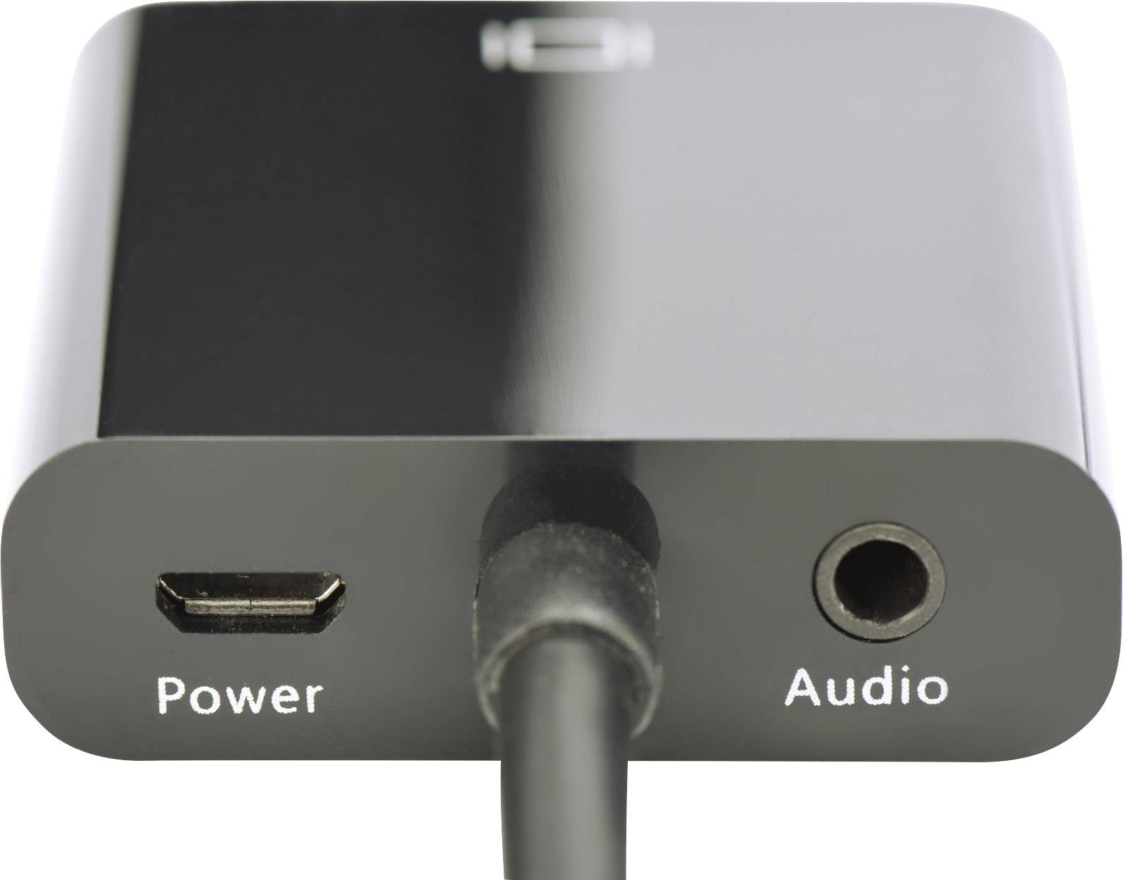 Digitus DA-70460 HDMI / VGA adaptér [1x micro HDMI zástrčka D - 1x VGA zásuvka, jack zásuvka 3,5 mm] černá 10.00 cm-2