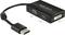 Adaptér 'Delock': Konvertor kabelů DisplayPort s rozhraním DVI, HDMI a VGA pro videovýstup.