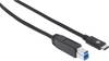 Manhattan USB kabel USB 3.2 Gen1 USB-C ® zástrčka, USB-B zástrčka 1.00 m černá UL certifikace 353380