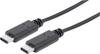 Manhattan USB kabel USB 3.2 Gen1 USB-C ® zástrčka, USB-C ® zástrčka 1.00 m černá UL certifikace 353526