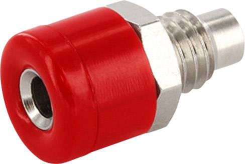 econ connect HOBSRT banánkový konektor zásuvka, vestavná vertikální Ø pin: 2.6 mm signální červená 1 ks
